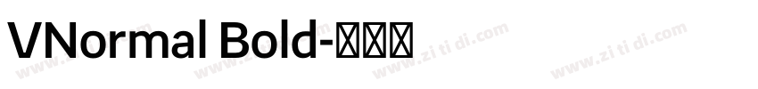 VNormal Bold字体转换